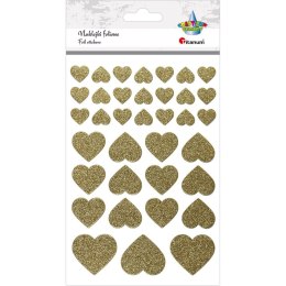 Naklejka (nalepka) Craft-Fun Series serca złote Titanum (22LJ0828-6) Titanum