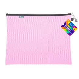 Teczka plastikowa na suwak różowa B4 z suwakiem 5903242105258 B4 różowy Tetis (BT607-R) Tetis