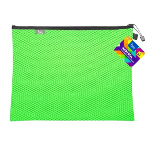 Teczka plastikowa na suwak zielona B4 z suwakiem 5903242105272 B4 zielony Tetis (BT607-Z) Tetis