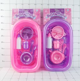 Zestaw akcesoriów dla lalek wanienka z akcesoriami Dromader (130-843140) Dromader