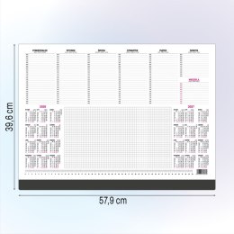 Kalendarz biurkowy DUŻY 579mm x 396mm Press Press