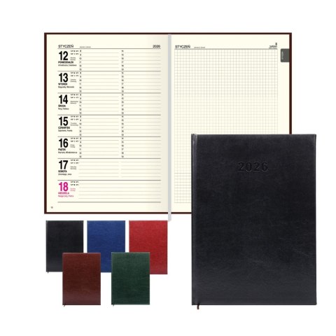 Kalendarz książkowy (terminarz) A4 Press (DZIENNY) Press