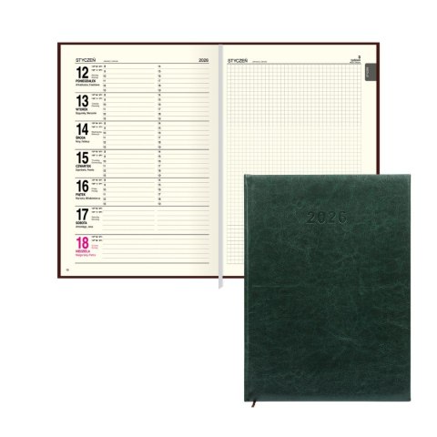 Kalendarz książkowy (terminarz) A4 Press (DZIENNY) Press