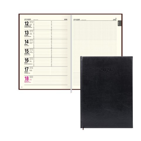 Kalendarz książkowy (terminarz) A4 Press (DZIENNY) Press