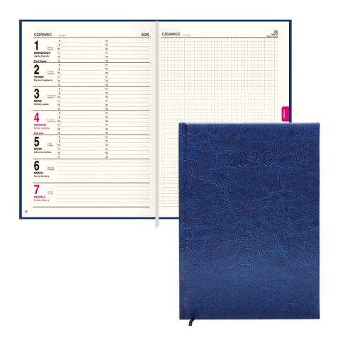 Kalendarz książkowy (terminarz) A5 Press (tygodniowy) Press