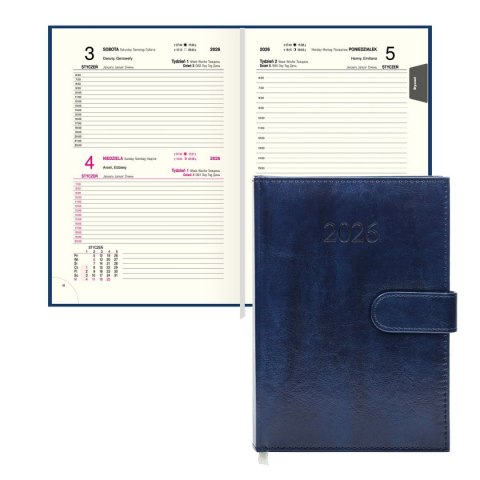 Kalendarz książkowy (terminarz) BUSINESS PREMIUM A5 Press (DZIENNY) Press