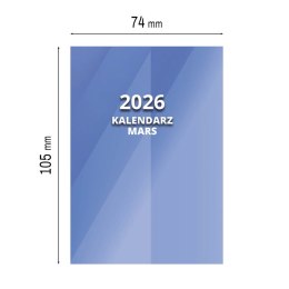 Kalendarz książkowy (terminarz) MARS A7 Press Press