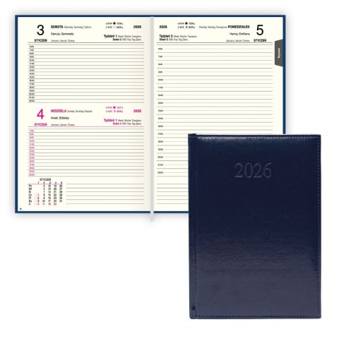 Kalendarz książkowy (terminarz) PREMIUM A5 Press (DZIENNY) Press
