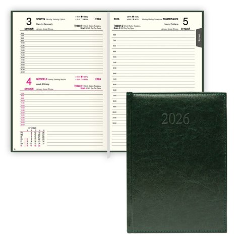 Kalendarz książkowy (terminarz) PREMIUM A5 Press (DZIENNY) Press