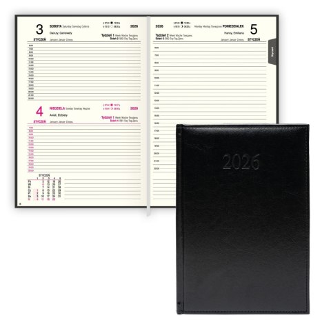 Kalendarz książkowy (terminarz) PREMIUM A5 Press (DZIENNY) Press