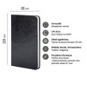 Kalendarz książkowy (terminarz) Premium Lux B7 Press (tygodniowy) Press