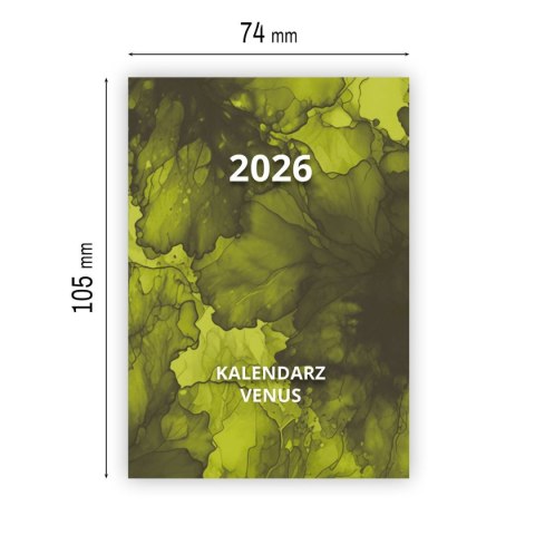 Kalendarz książkowy (terminarz) mix A7 Press (TYGODNIOWY) Press