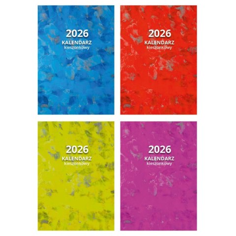 Kalendarz książkowy (terminarz) mix A7 Press (TYGODNIOWY) Press