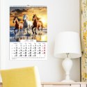 Kalendarz ścienny 16 stron wieloplanszowy A3 Press (konie) Press