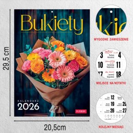 Kalendarz ścienny A4 BUKIETY A4 x 300mm Press (5904830713442) Press
