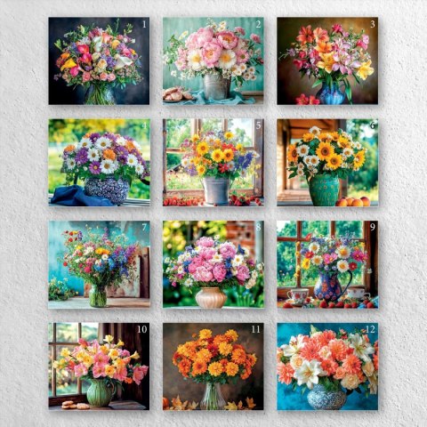 Kalendarz ścienny A4 BUKIETY A4 x 300mm Press (5904830713442) Press