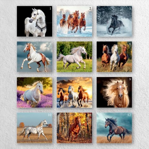 Kalendarz ścienny A4 KONIE A4 Press (5904830713398) Press