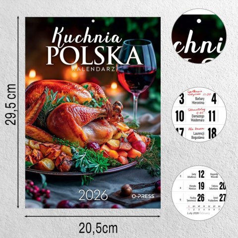 Kalendarz ścienny A4 KUCHNIA POLSKA A4 Press (5904830713428) Press