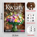 Kalendarz ścienny A4 KWIATY A4 x 300mm Press (5904830713466) Press