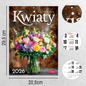 Kalendarz ścienny A4 KWIATY A4 x 300mm Press (5904830713466) Press
