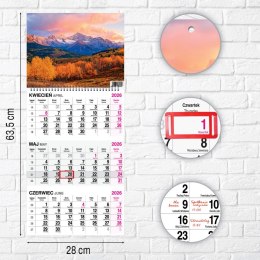 Kalendarz ścienny GÓRY 310mm x 790mm Press Press