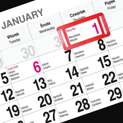 Kalendarz ścienny GÓRY A5 250mm x 450mm Press Press