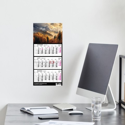 Kalendarz ścienny GÓRY A5 250mm x 450mm Press Press