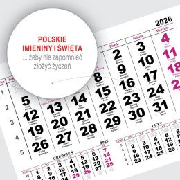 Kalendarz ścienny JEDNODZIELNY PIES A4 210mm x 295mm Press Press