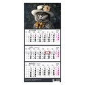 Kalendarz ścienny KOT A5 210mm x 450mm Press Press