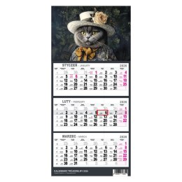 Kalendarz ścienny KOT A5 210mm x 450mm Press Press