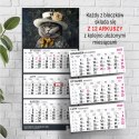Kalendarz ścienny KOT A5 210mm x 450mm Press Press