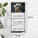 Kalendarz ścienny KOT A5 210mm x 450mm Press Press