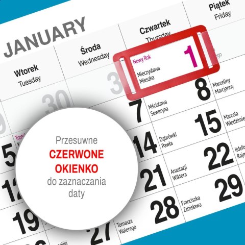 Kalendarz ścienny PALMY 310mm x 790mm Press Press