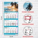 Kalendarz ścienny PALMY 310mm x 790mm Press Press
