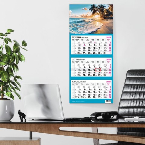 Kalendarz ścienny PALMY 310mm x 790mm Press Press