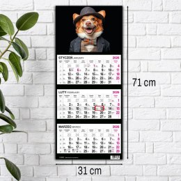 Kalendarz ścienny PIES 310mm x 790mm Press Press