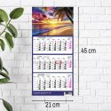Kalendarz ścienny PLAŻA A4 210mm x 450mm Press Press