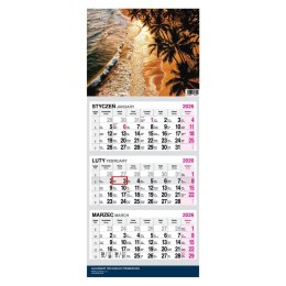 Kalendarz ścienny PREMIUM trójdzielny A4 Press (ŁÓDŹ) Press