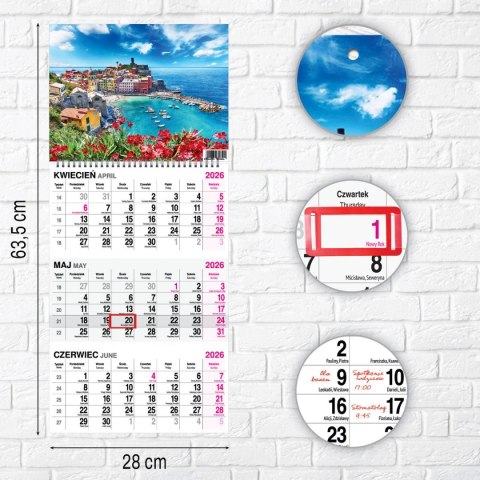 Kalendarz ścienny WIDOK 310mm x 790mm Press Press