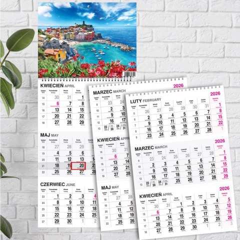 Kalendarz ścienny WIDOK 310mm x 790mm Press Press