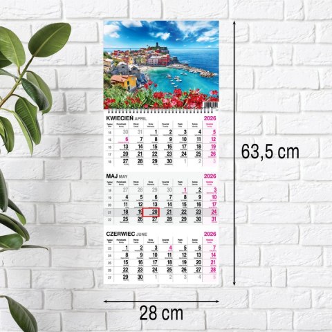 Kalendarz ścienny WIDOK 310mm x 790mm Press Press