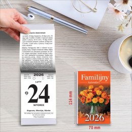 Kalendarz ścienny ZDZIERAK FAMILIJNY B7 Press Press