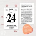 Kalendarz ścienny ZDZIERAK KULINARNY B7 Press Press