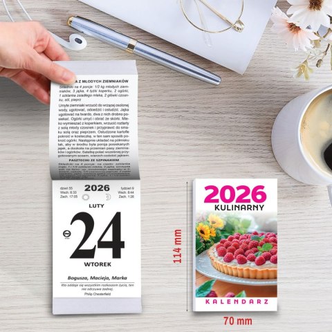 Kalendarz ścienny ZDZIERAK KULINARNY B7 Press Press