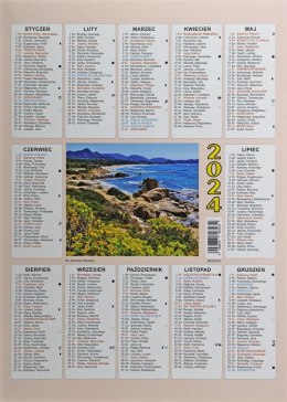 Kalendarz ścienny plakietka A4 250mm x 350mm Beskidy Beskidy