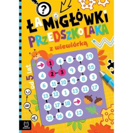 Książka dla dzieci Łamigłówki przedszkolaka z wiewiórką od 5 lat Aksjomat Aksjomat