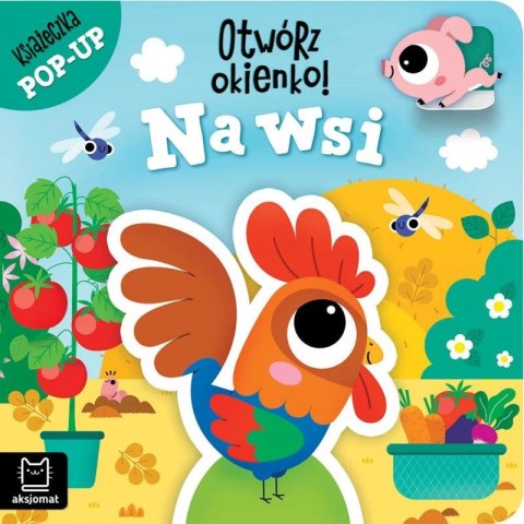 Książka dla dzieci Otwórz okienko! Na wsi. Książeczka pop-up Aksjomat Aksjomat