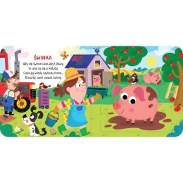 Książka dla dzieci Zwierzęta na wsi. Duże puzzle Aksjomat Aksjomat