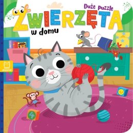 Książka dla dzieci Zwierzęta w domu. Duże puzzle Aksjomat Aksjomat