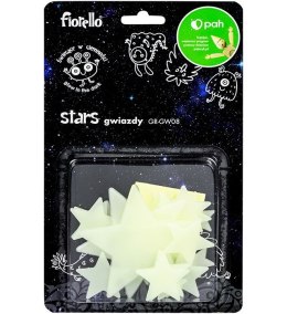 Naklejka ścienna Fluorescencyjna gwiazdki miks 24 szt Fiorello (170-2804) Fiorello
